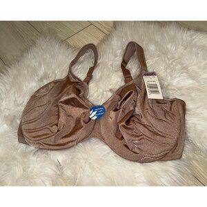 Bali 3353 Live It Up Seamless T Shirt Bra Unlined Underwire Womens 40DD Brown